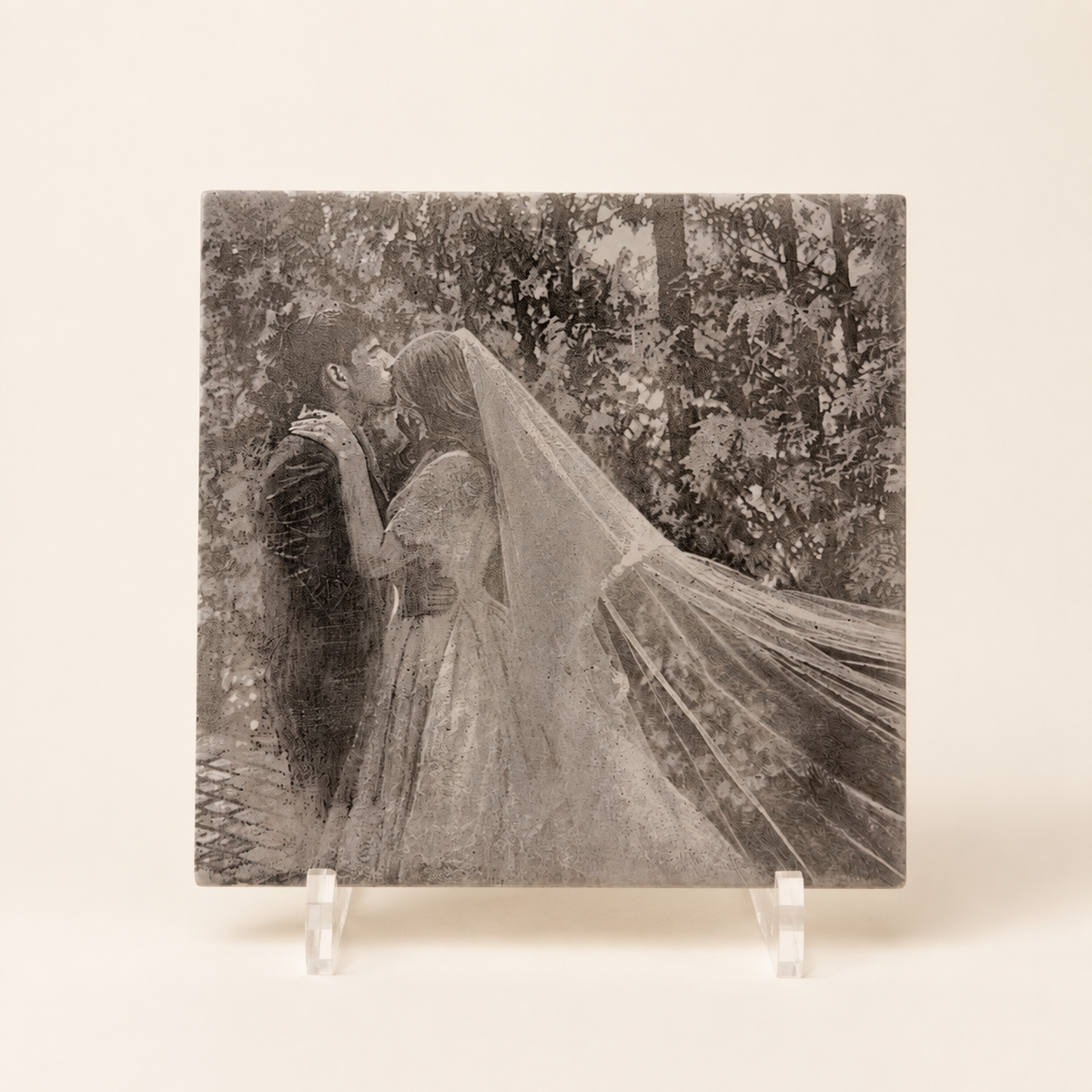 BÉQ Custom Engraved Photo Tile